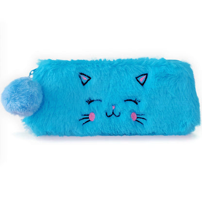 Cartoon Plush Kitten Pen Bags