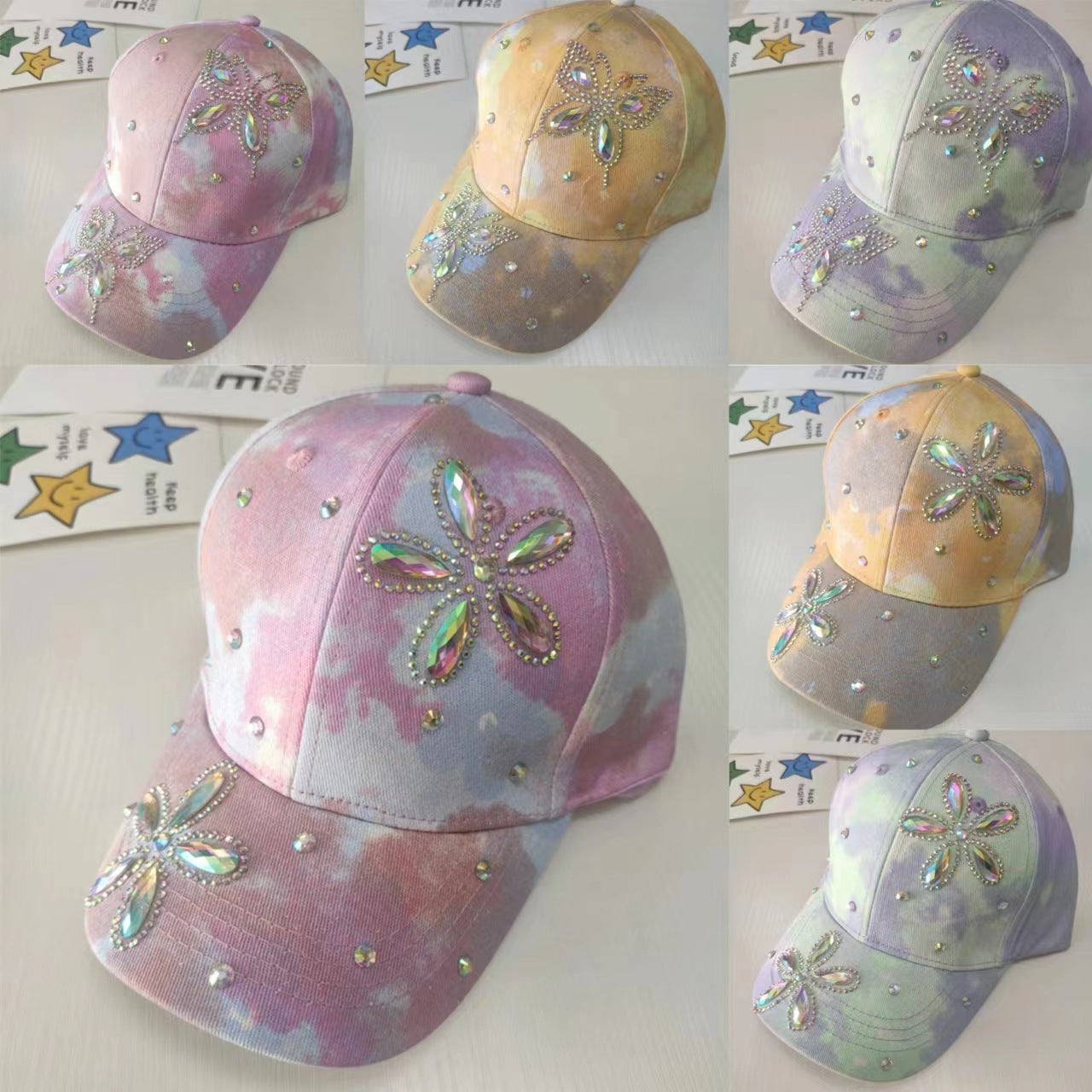 Big Kids Flower Butterfly Baseball Cap