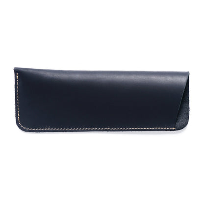 Simple Retro Cowhide Large Capacity Pencil Case