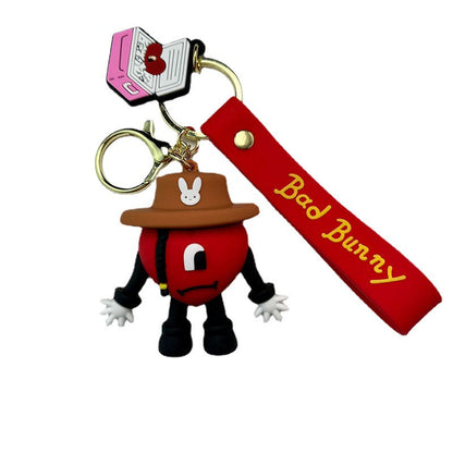 Wholesale Cartoon PVC Silicone Keychains Creative Keychain ACCVIP-KC-MiaoYi005
