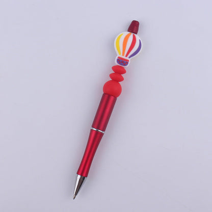 Beadable Pens Hot Air Balloon Beads Plastic Ballpoint