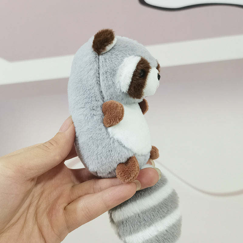 Raccoon Plush Doll Keychain