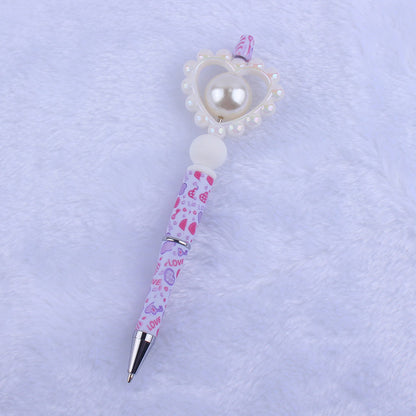 Beaded Pens Valentine's Day Love Silicone Handmade Beaded