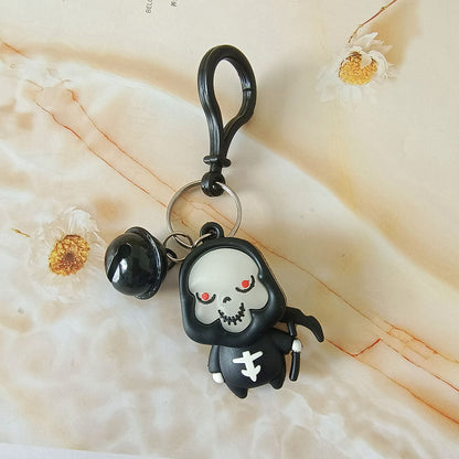 Cute Cartoon Doll Halloween Ghost Silicone Keychains