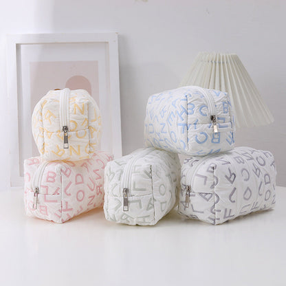 Simplified English Letter Cloth Pen Bag