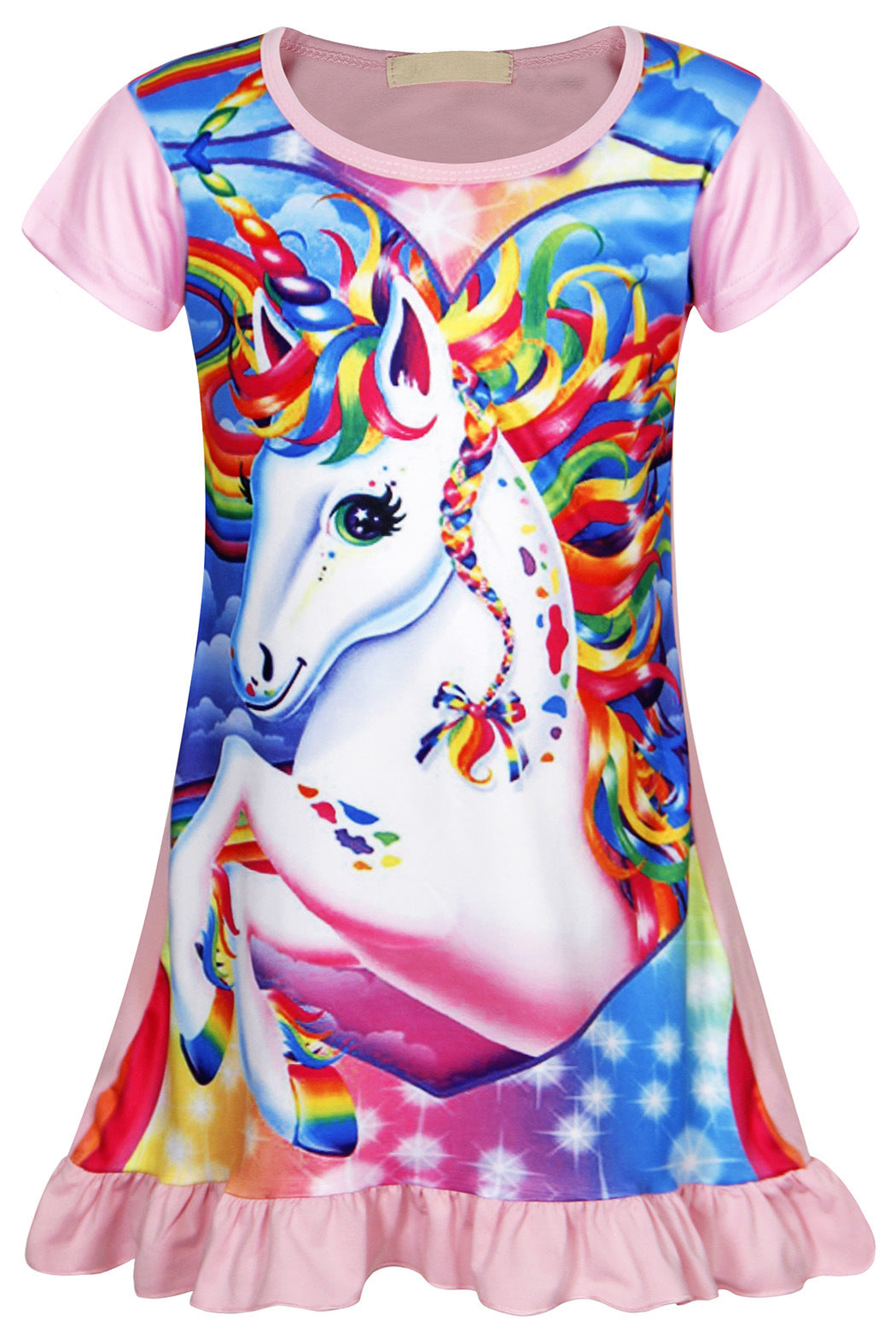 Wholesale Girls Unicorn Cotton Nightdress Baby Clothes