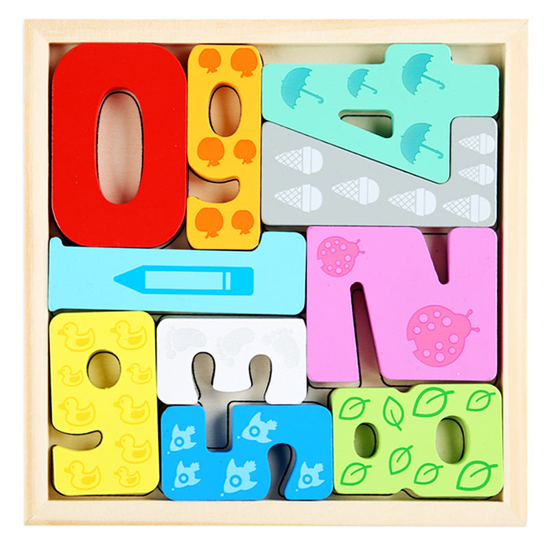 Wholesale Cartoon Animals Three-dimensional Wooden Fruits and Vegetables Transportation Puzzle Puzzle Board