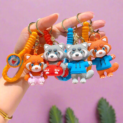 Cartoon Bear PVC Soft Keychain Creative Keychain