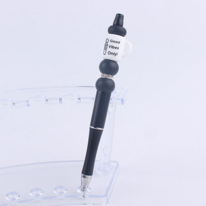 Handmade Bead Pen Cartoon Cup Silicone Ballpoint Pen
