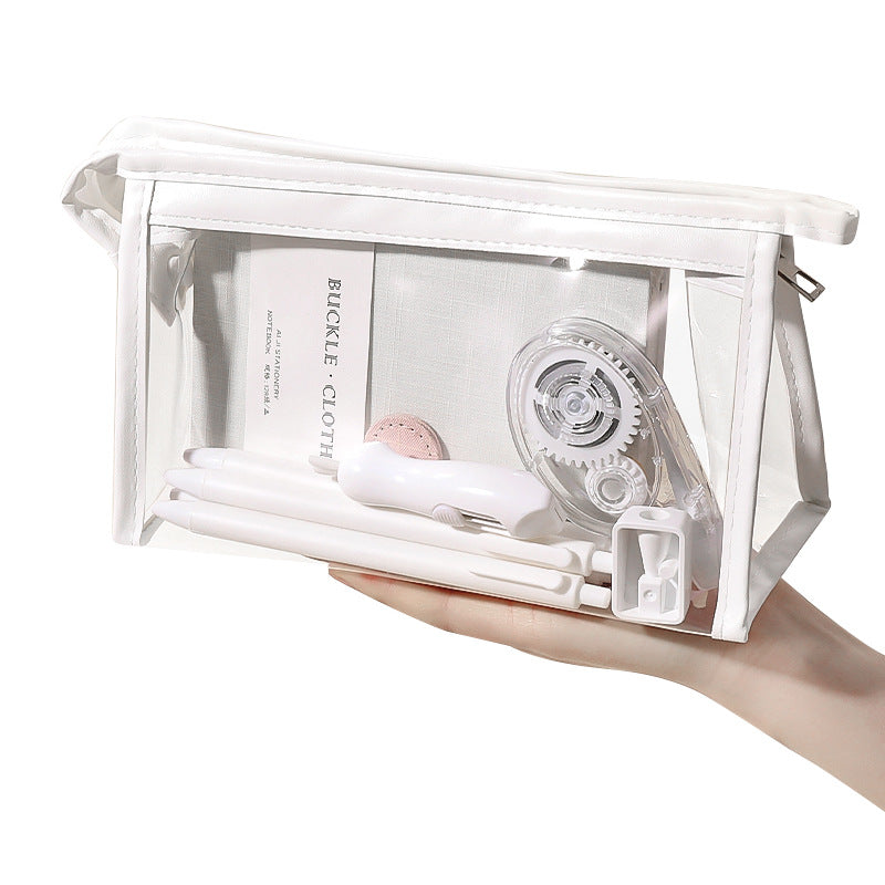EVA Cartoon Transparent Pen Bag with Large Capacity
