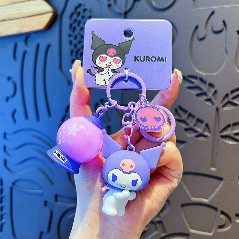 Cartoon Ku Ku PVC Soft Keychain Creative Keychain