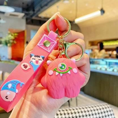 Keychain Silicone One-eyed Monster Cute Keychain