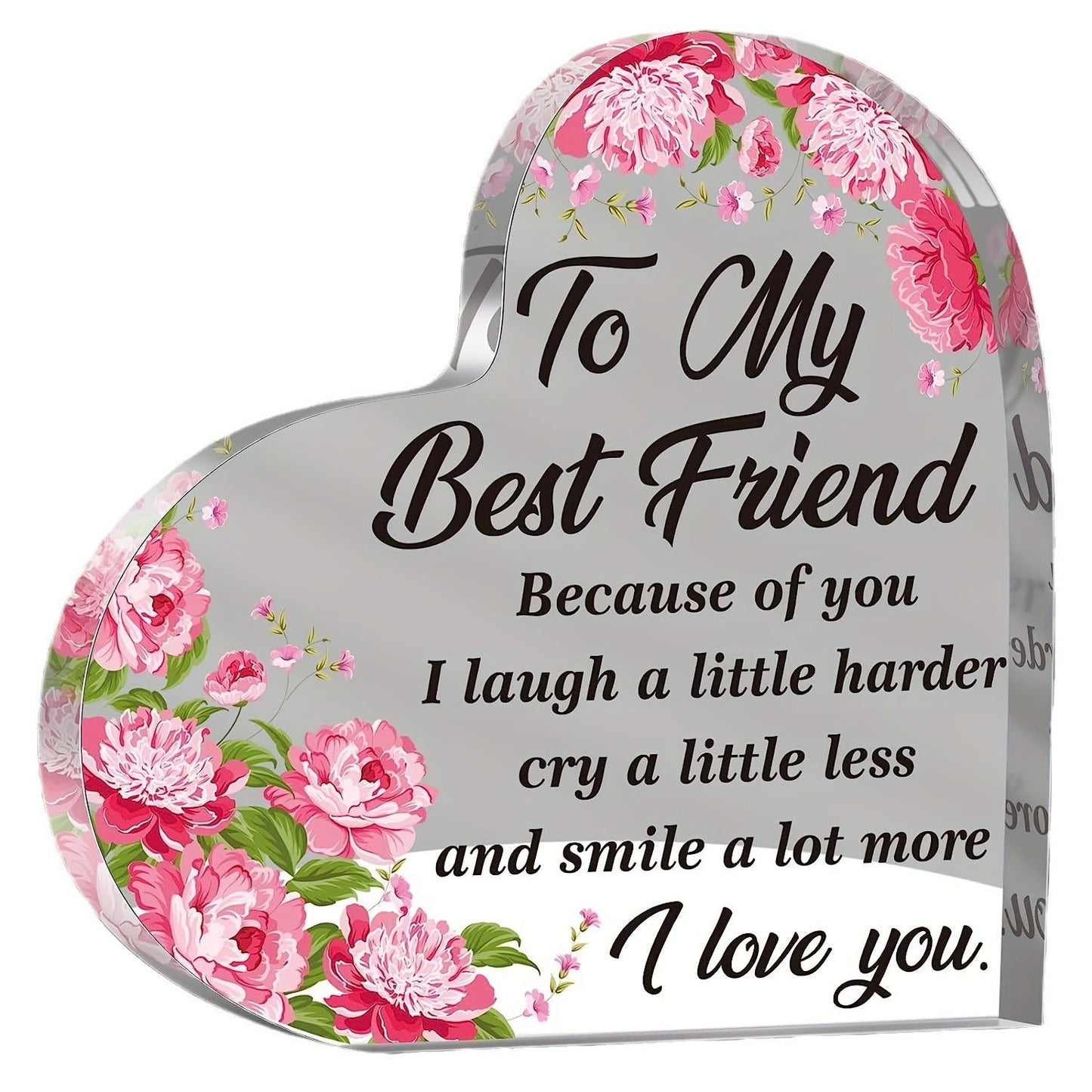 Transparent and Caring Acrylic Ornaments for Mother's