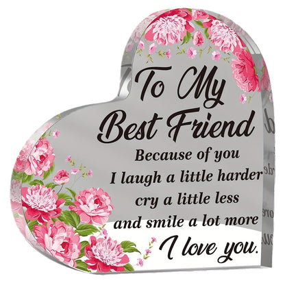 Transparent and Caring Acrylic Ornaments for Mother's