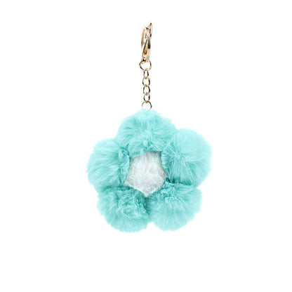 Flower Ball Plush Small Flower Keychain