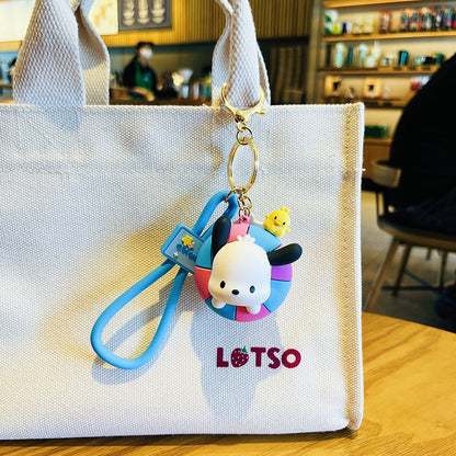 Big Ears PVC Soft Glue Puppy Keychain Creative Keychain