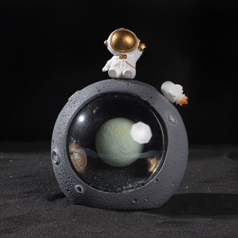 Resin Galaxy Astronaut Creative Home Desktop