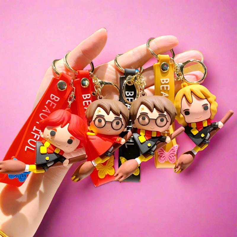 Cartoon PVC Soft Keychains Silicone Creative Keychain