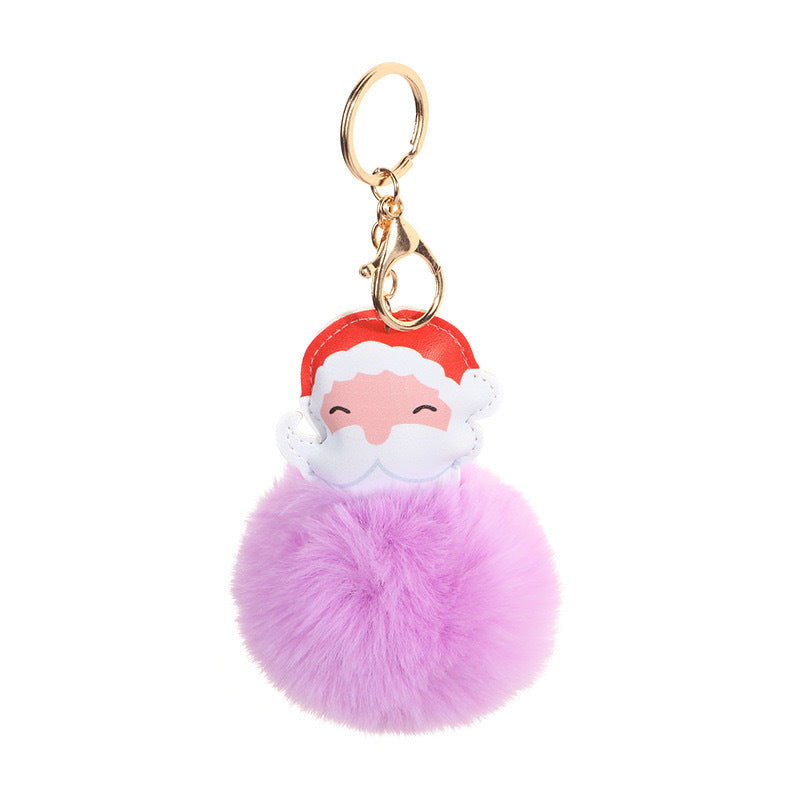 Christmas Ball Environmentally Friendly Leather Santa Claus Plush