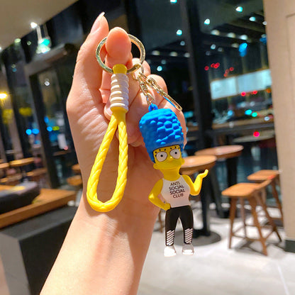 Cartoon Cute PVC Soft Keychains Silicone Creative Keychain