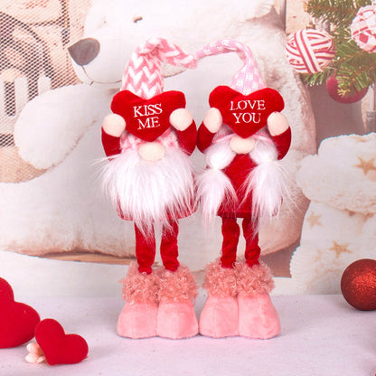 Valentine's Day Love Standing Fabric Doll Decoration