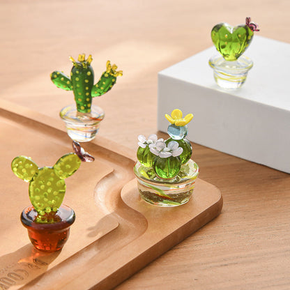 Cactus Potted Glaze Ornaments