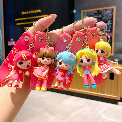 Cartoon Dancing Little Girl Cute Keychain Creative Keychain