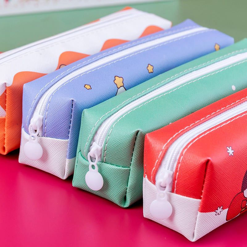 PU Cartoon Christmas Pencil Bags