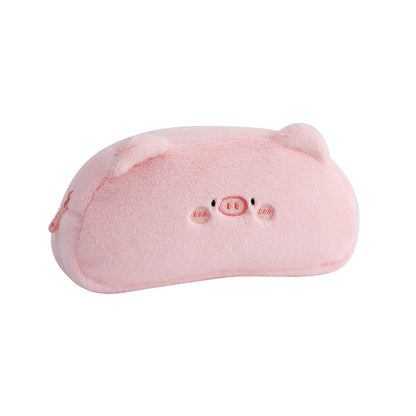 Cartoon Pig Plush Pencil Bag