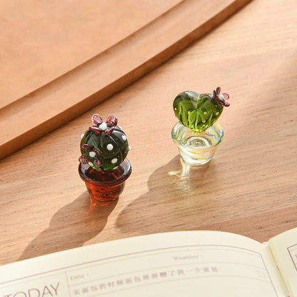 Cactus Potted Glaze Ornaments