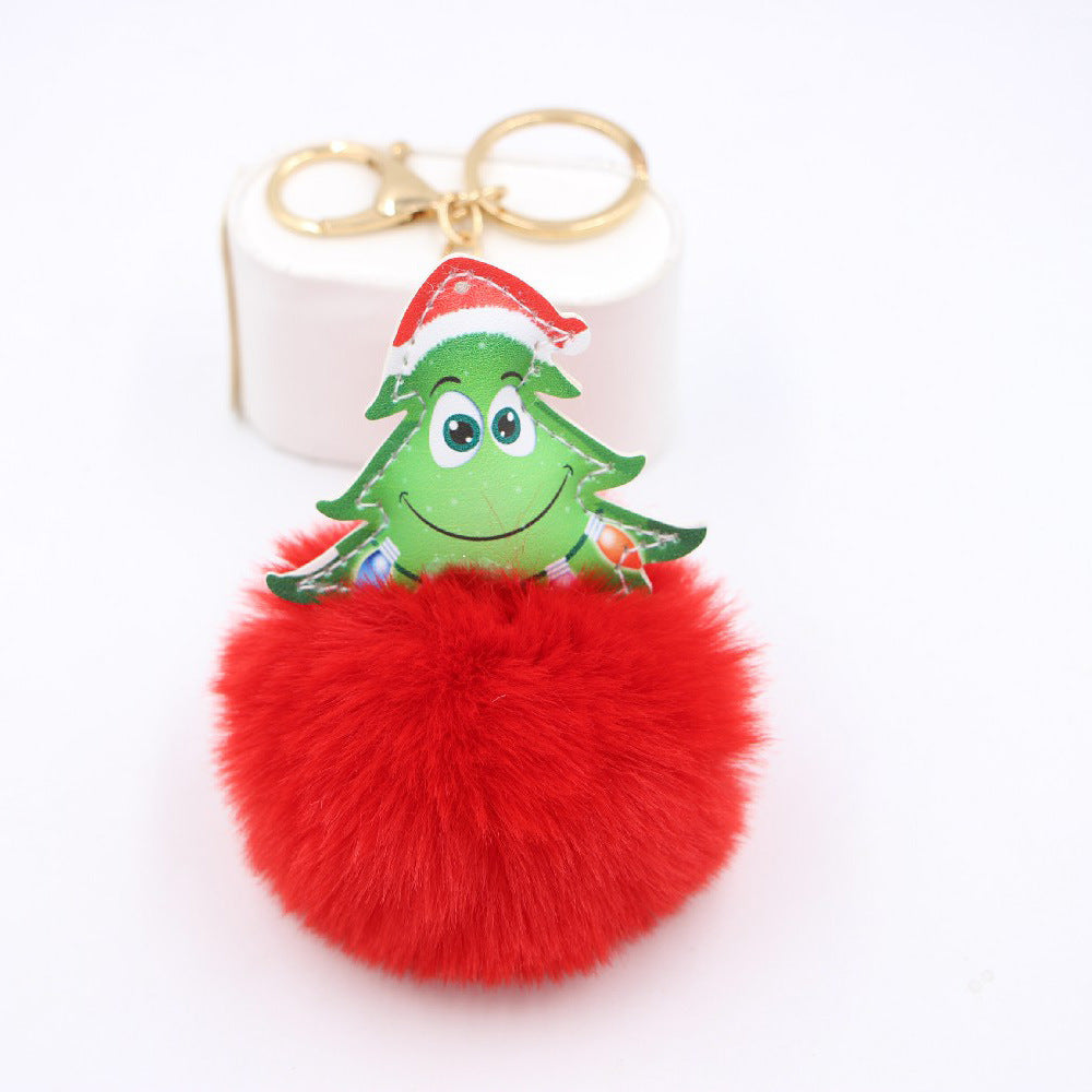 Christmas Tree Plush Keychain
