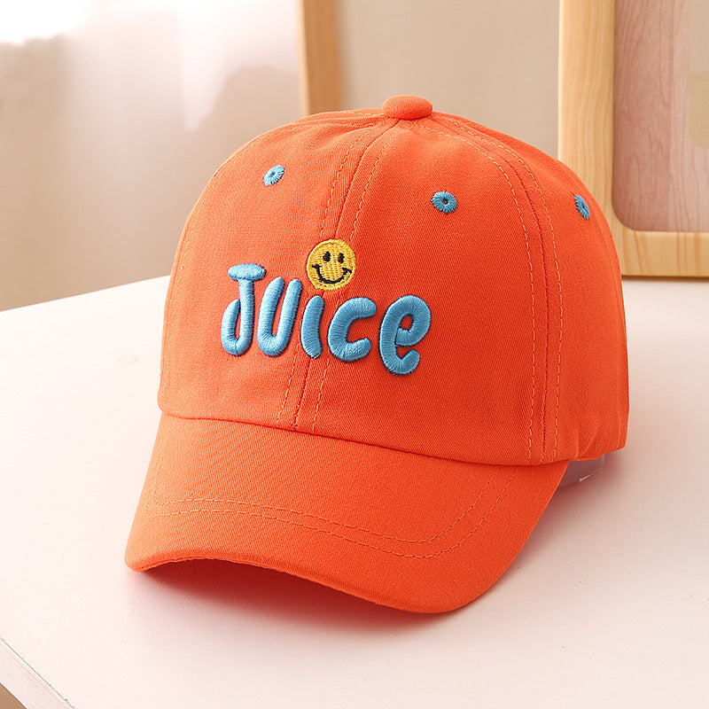 Cotton Embroidered Letter Children's Baseball Caps