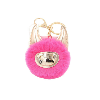 Shiny Cute Pig Plush Ball Bag Accessories Pendant
