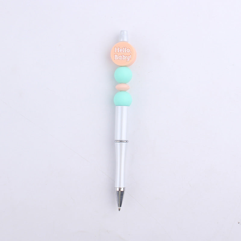 Cartoon Baby Round Silicone DIY Bead Pen