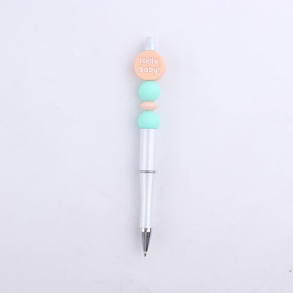 Cartoon Baby Round Silicone DIY Bead Pen