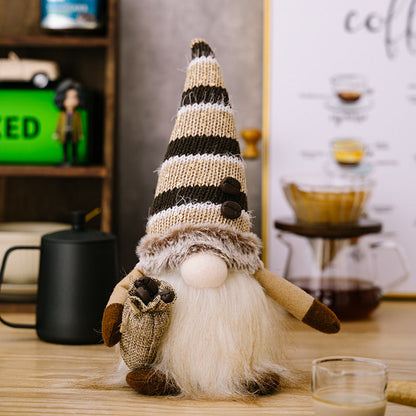 New Lamp Coffee Dwarf Faceless Doll Ornament