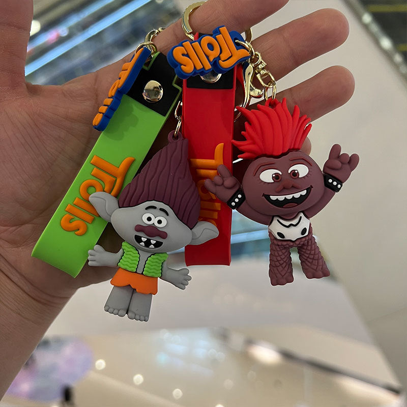 Cartoon Anime PVC Silicone Keychains Creative Keychain
