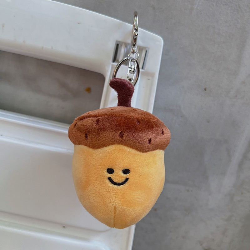 Cartoon Nut Plush Keychain