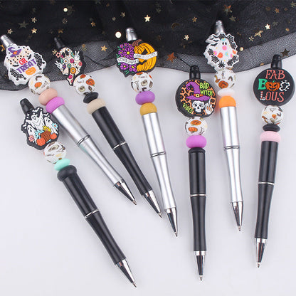 Beaded Pens DIY Creative Cute Cartoon Halloween Silicone