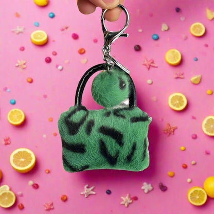 Leopard Cute Plush Cartoon Pendant Car Hair Ball
