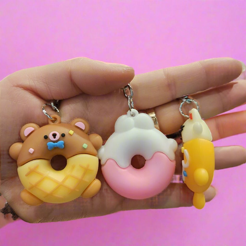 Cartoon PVC Soft Keychains Cute Keychain
