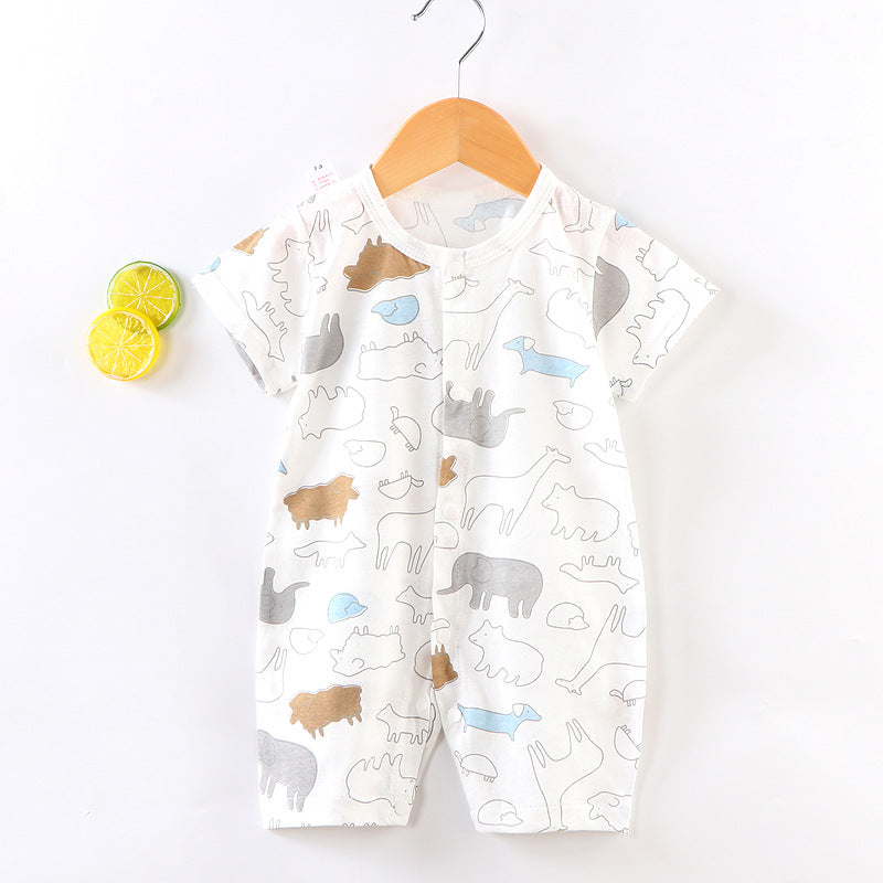 Cotton Baby Onesie Cow Pattern