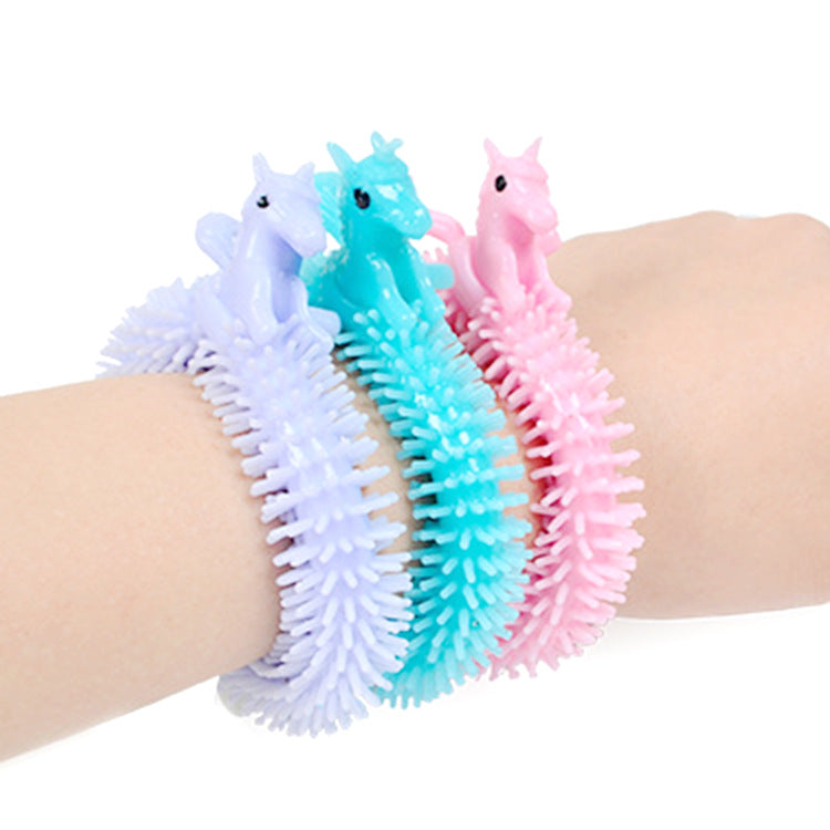5 Pieces Unicorn Lala Bracelet Soft Rubber TOY
