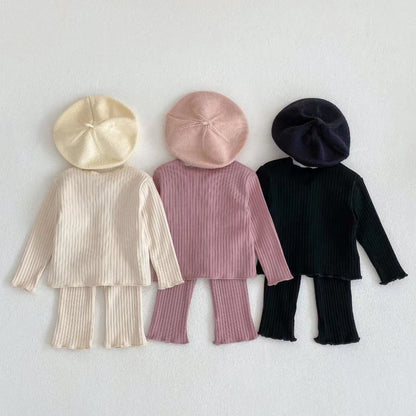 Wholesale Cotton Children's Tops Two Piece Set