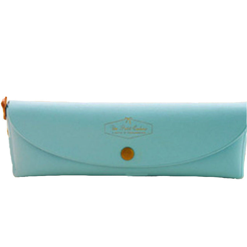 Cute Candy Color PU Pencil Case