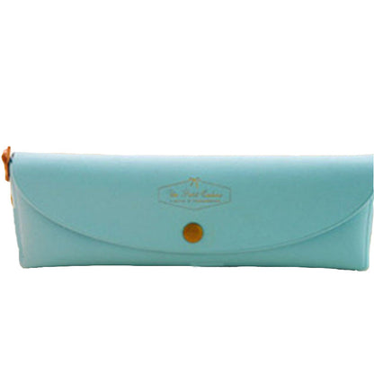 Cute Candy Color PU Pencil Case