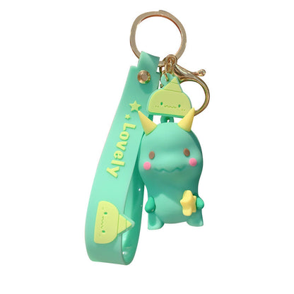 Cartoon Dinosaur Elephant Silicone Keychain Cute Keychain
