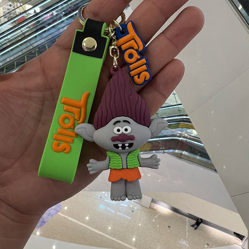 Cartoon Anime PVC Silicone Keychains Creative Keychain