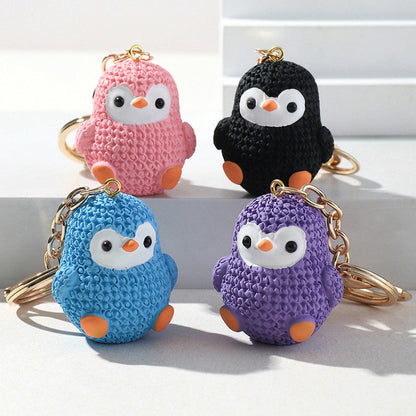 Cartoon Resin Penguin Keychain Cute Keychain