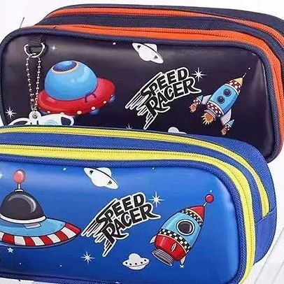 Large Capacity Cartoon Dinosaur Canvas Pen Case